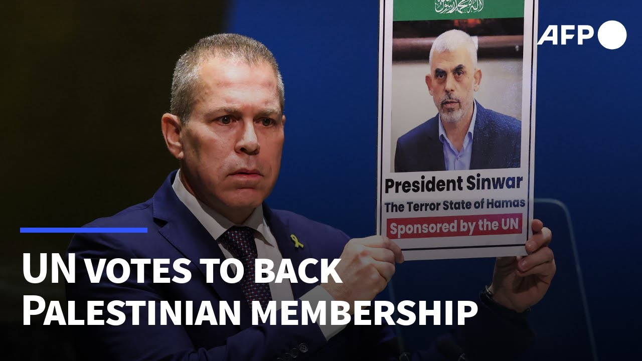 UN votes symbolically in favour of Palestinian membership | AFP