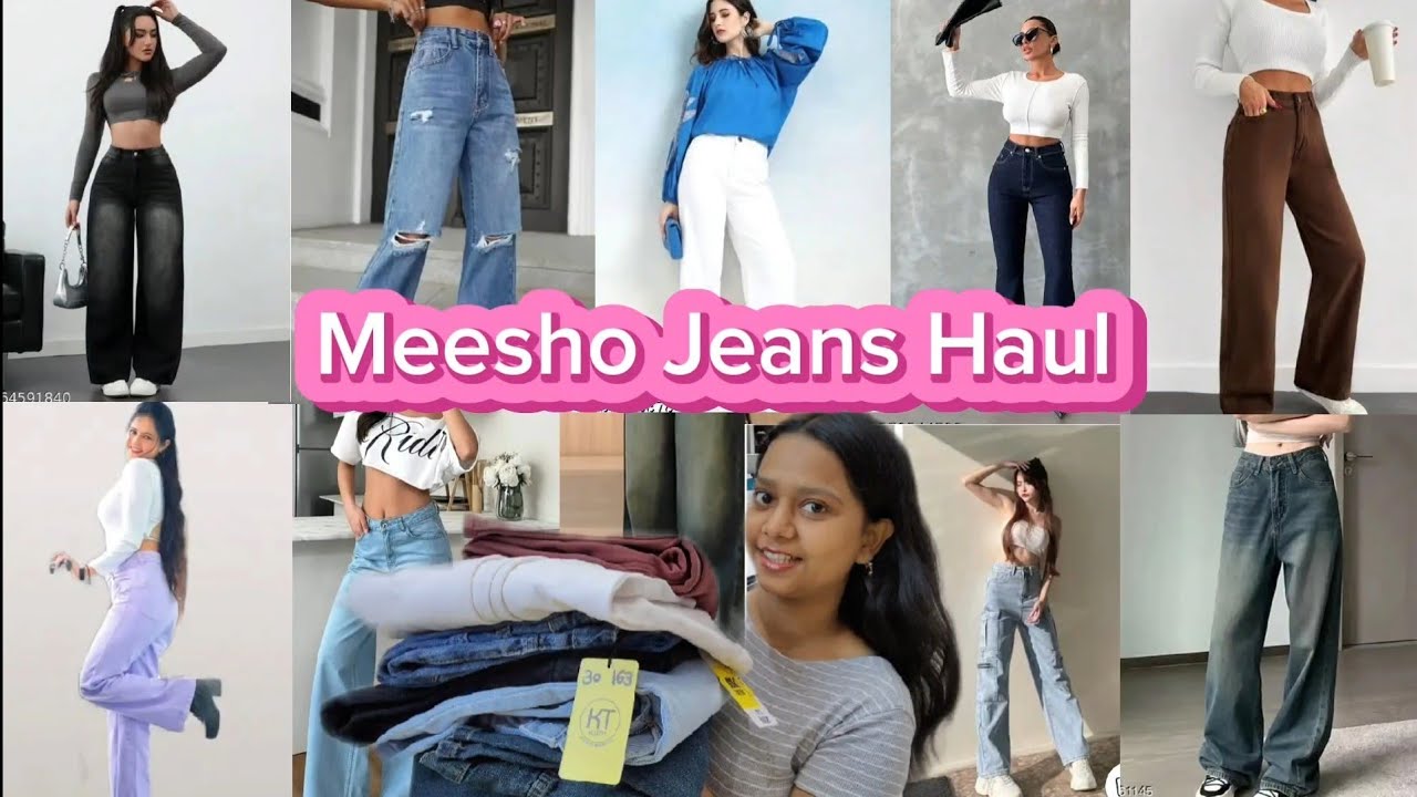 Huge Meesho Jeans Haul | Trendy Bottom wear | Affordable Finds #meeshohaul #meesho