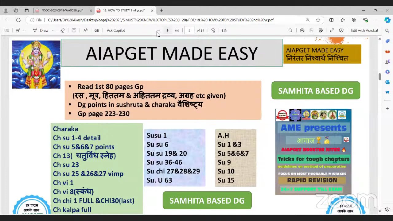 How to prepare for dravyaguna(DG) from samhita as per AIAPGET- By Dr Deepika GOTHI AIR 4 #AIAPGET 24