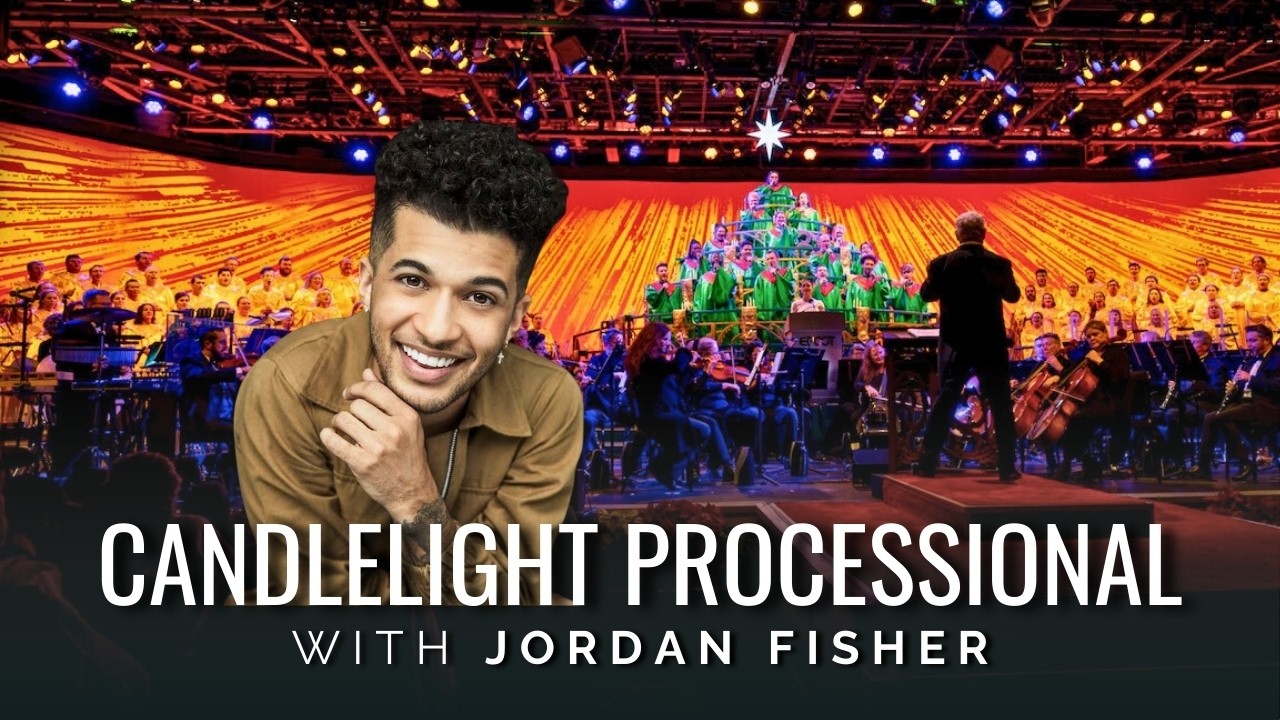 Jordan Fisher narrates Candlelight Processional 2025 | EPCOT Festival of the Holidays