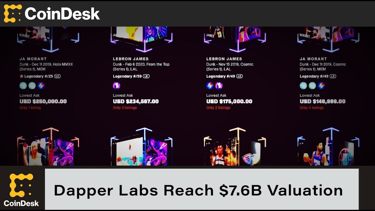 Dapper Labs Said to Reach $7.6B Valuation in $250M Funding Round