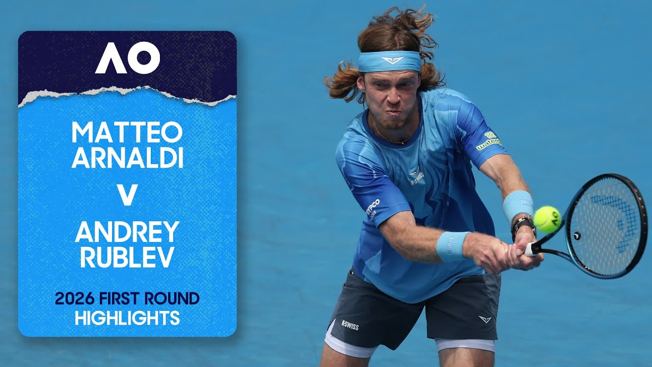 Matteo Arnaldi v Andrey Rublev Highlights | Australian Open 2026 First Round