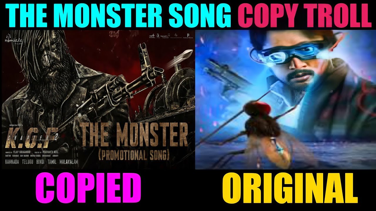 The Monster Song Copy Troll | KGF Chapter 2 | Yash | Prashanth Neel | Telugu Trolls