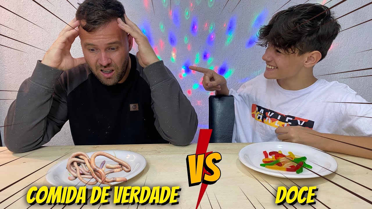 COMIDA DE VERDADE VS DOCE!! - Thi Medeiros