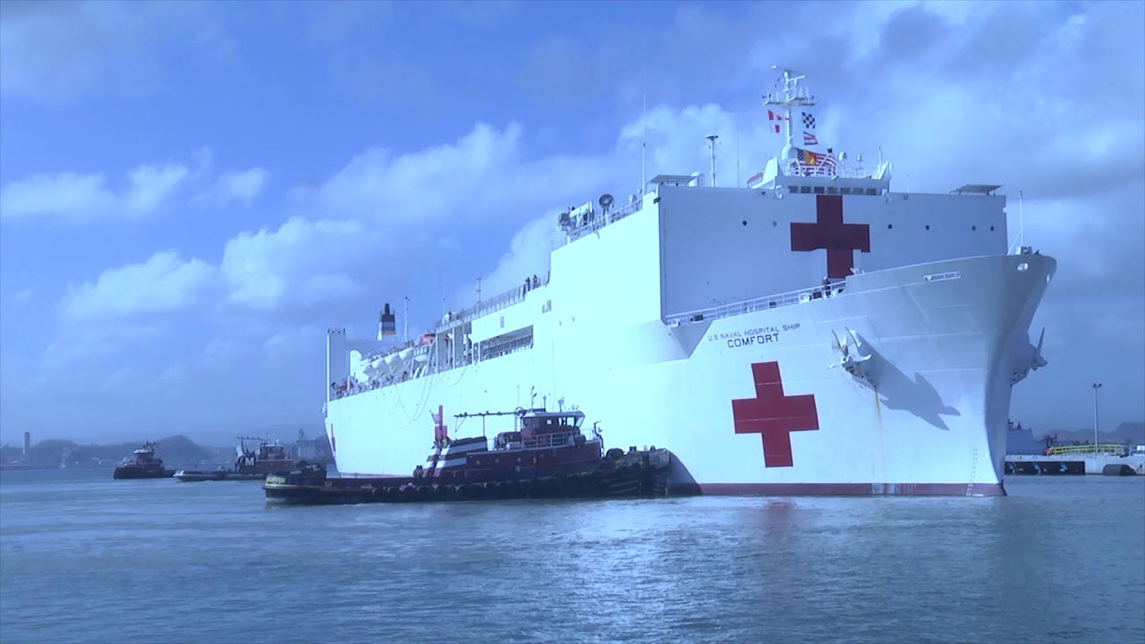USNS Comfort Arrives in San Juan, Puerto Rico