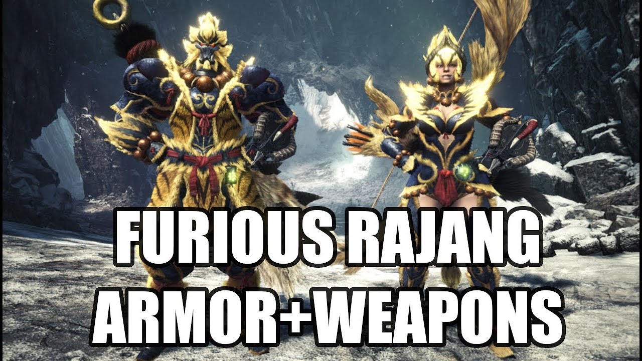 FURIOUS RAJANG - ALL WEAPONS AND ARMOR |  MHW: ICEBORNE - NEW ARMOR SET SKILL!!