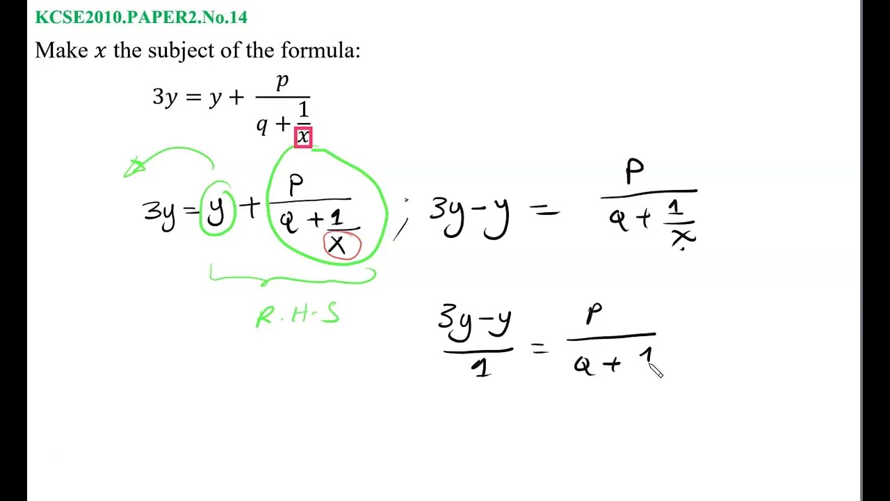 KCSE2010 PAPER2 No 14