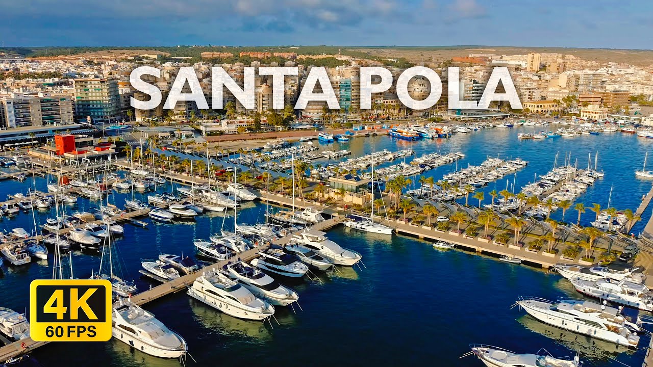 SANTA POLA с дрона (4K) Соляные озера Санта-Пола, Пляж Лиса, Рио Сафари Эльче под РЕЛАКС музыку