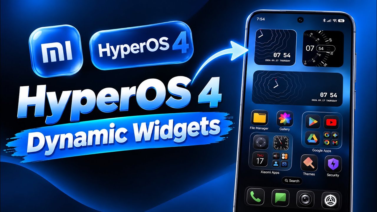 Установка динамических виджетов HyperOS 4 на устройства Xiaomi Redmi