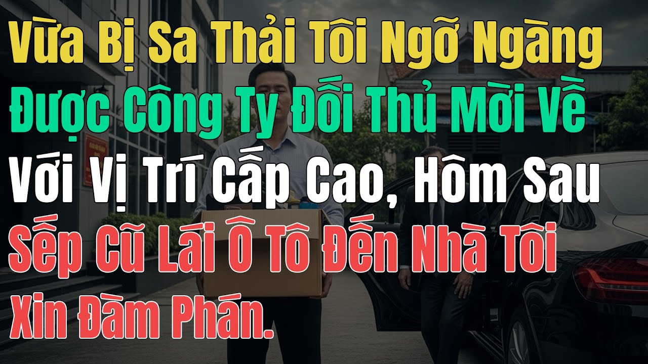 Vừa Bị Sa Thải Tôi Được Công Ty Đối Thủ Mời Về Làm Cấp Cao, Hôm Sau Sếp Cũ Lái Ô Tô Đến Xin Đàm Phán