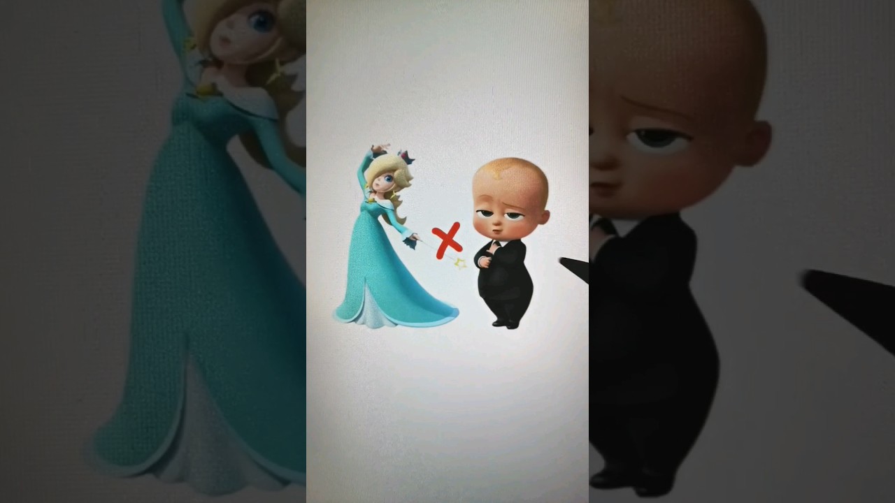 I turned Princess Rosalina into Boss Baby and result is so cool | #mario #mariobros #shorts