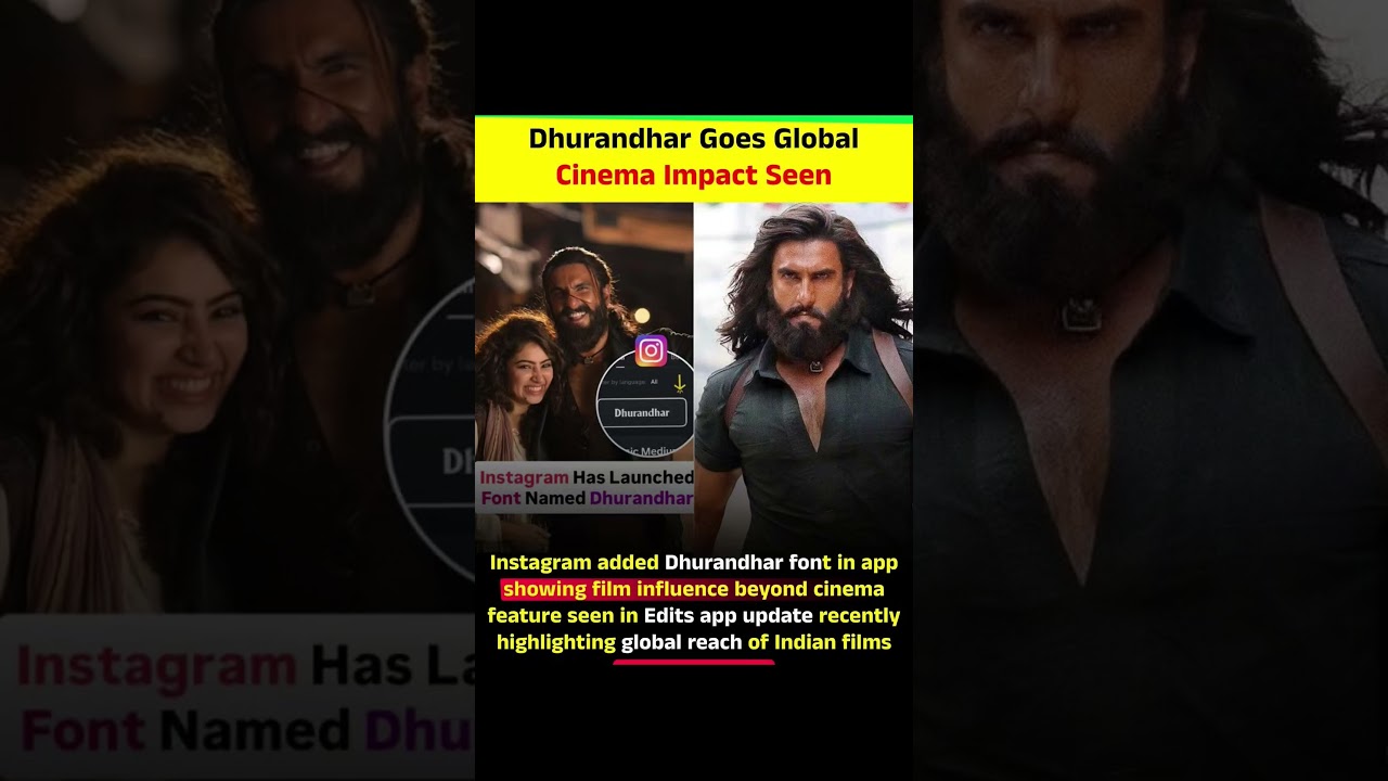 Instagram has introduced a new font named &ldquo;Dhurandhar&rdquo; in its Edits app. #dhurandhar2 #ranveersingh