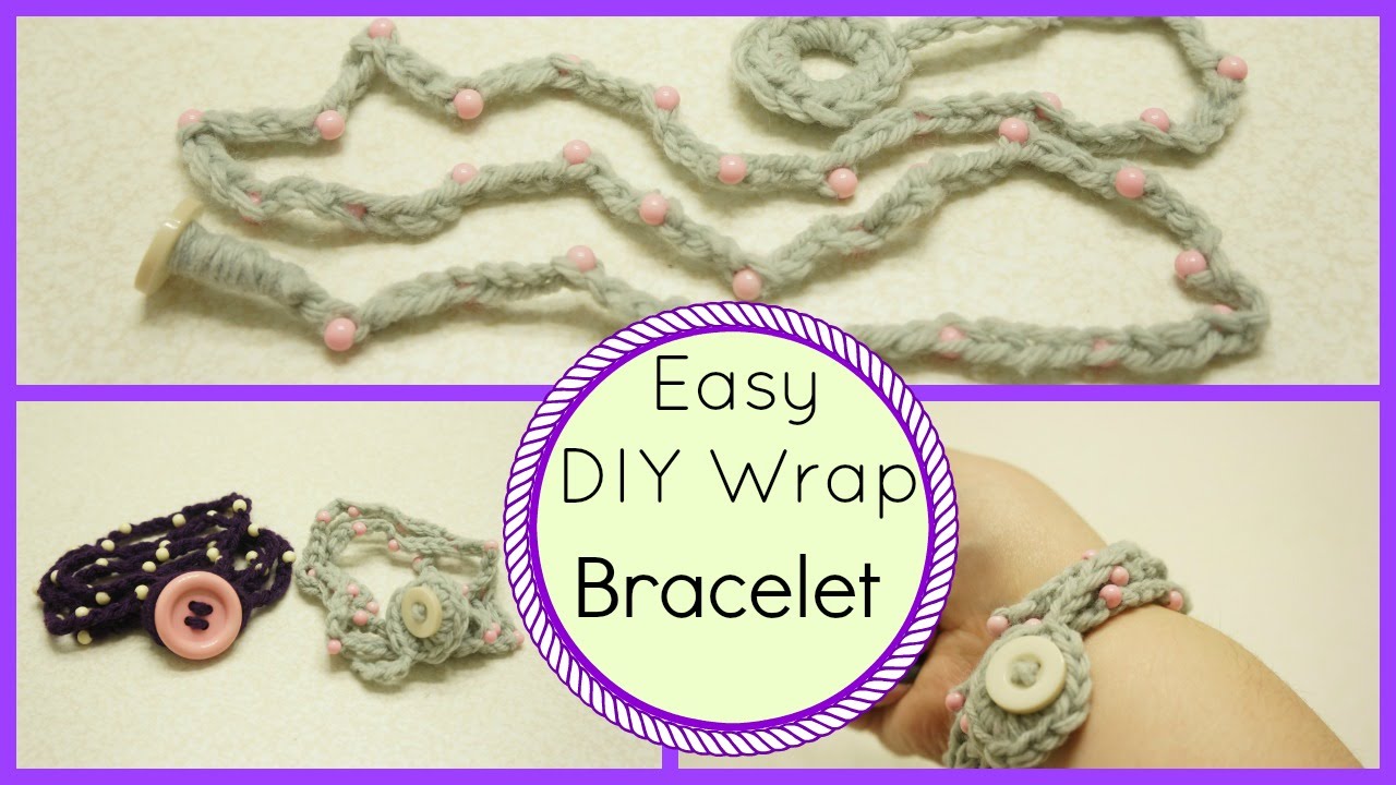 Crochet Wrap Bracelet Tutorial (easy peasy)