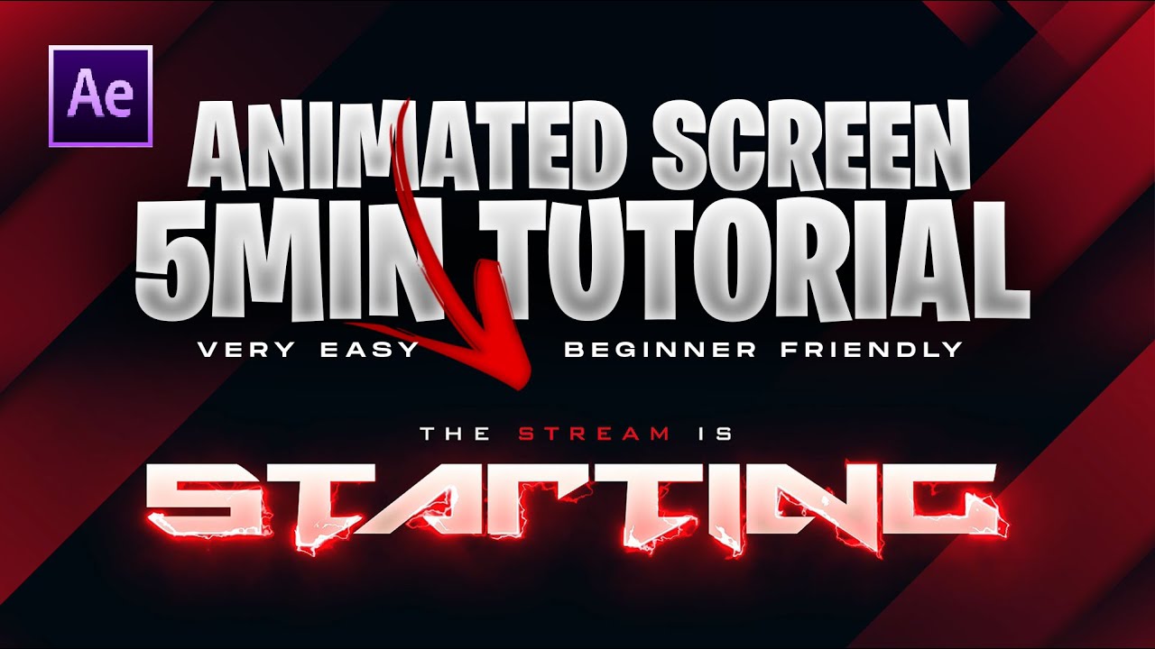Create Your Own Animated Stream/Twitch Screen in 5 Minutes!! -  Aftereffects Easy tutorial
