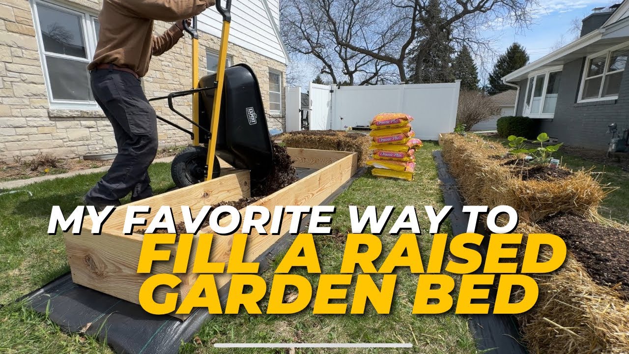 Filling New Raised Garden Beds - Don&rsquo;t forget the WOOD CHIPS!!