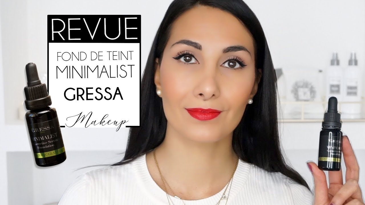 REVUE / TEST  ✨ Fond de teint Serum Minimalist GRESSA  ➰ Peau Grasse / Mixte