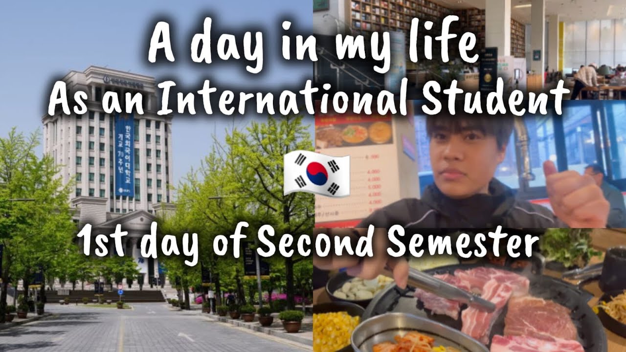 A Day in my life as an International Student 🇰🇷 || 1st day of 2nd Semester
