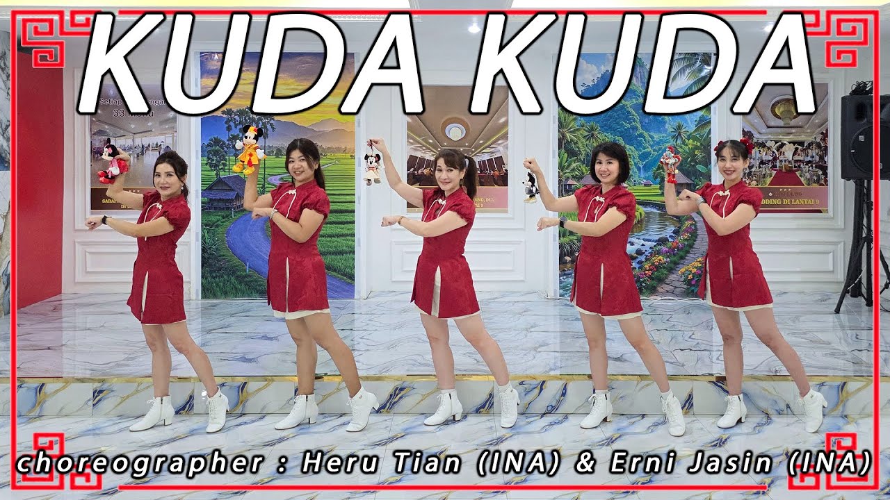 KUDA KUDA - Nick钟盛忠 Stella钟晓玉 Angel娃娃 Benny Joanne | CNY 2026 | LINE DANCE | THE ANGELS