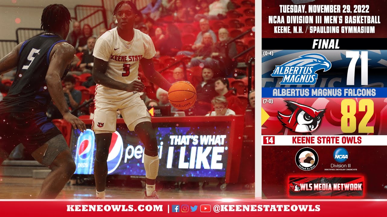 Keene State Men's Basketball Highlights vs. Albertus Magnus 11/29/2022
