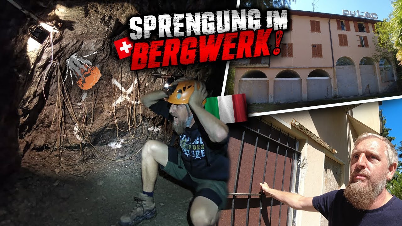 3...2...1... SPRENGUNG! 😮 VERLASSENES HOTEL AM LUGANERSEE ENTDECKT! // CADDY ROADTRIP VLOG #05