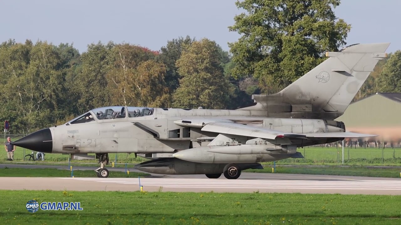 Italian Tornado's departing volkel for a nucleair training mission #aviation