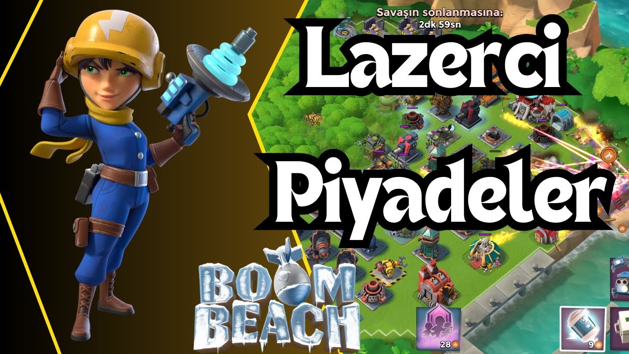 Lazerci Piyadeler &Ccedil;izip Atıyor Boom Beach T&uuml;rk&ccedil;e