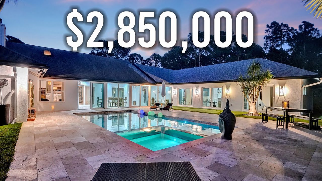 Inside a $2,850,000 Zen Farmhouse Style Luxury Home in Palm Beach FL