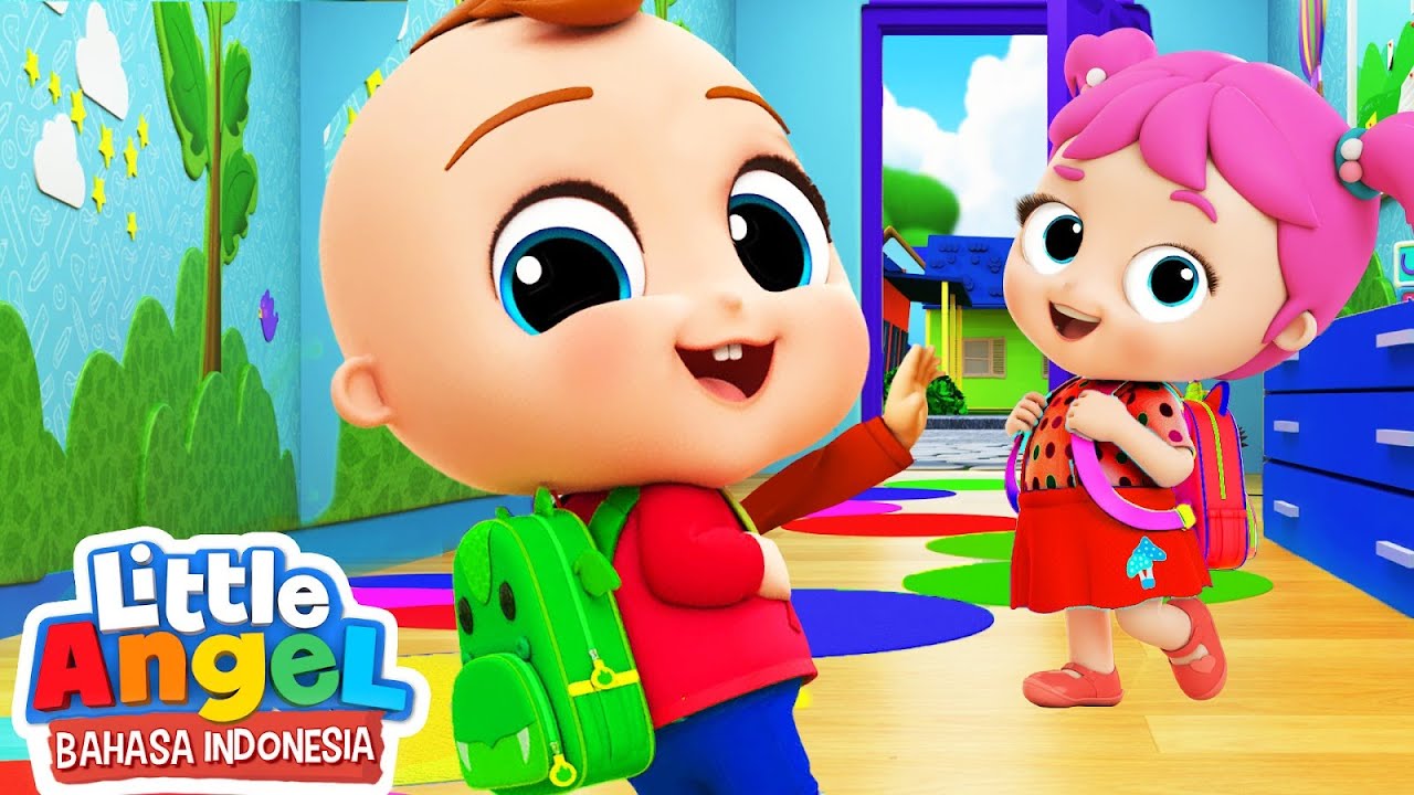 Bersiap ke Sekolah | Kartun Anak | Little Angel Bahasa Indonesia