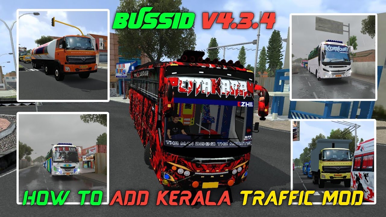 HOW TO ADD KERALA TRAFFIC MOD IN BUSSID | DETAILED VIDEO MALAYALAM