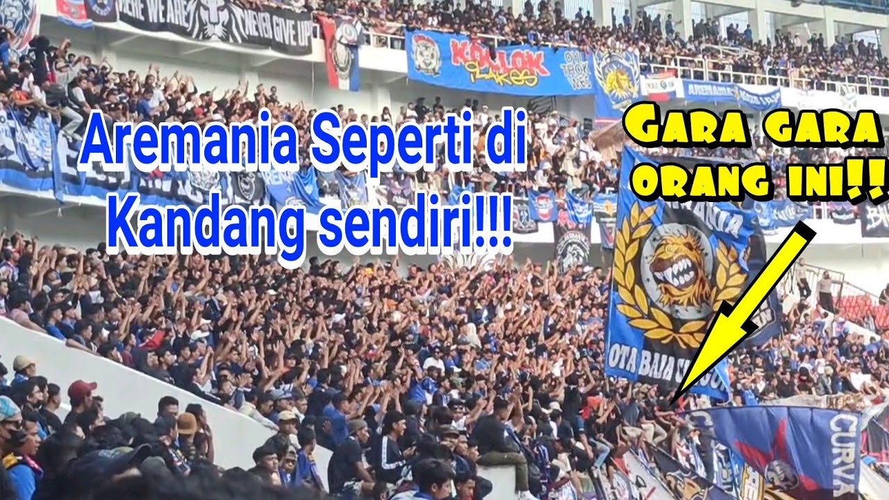 Aksi Aremania di stadion jatidiri Semarang // PSIS vs Arema// full senyum😜