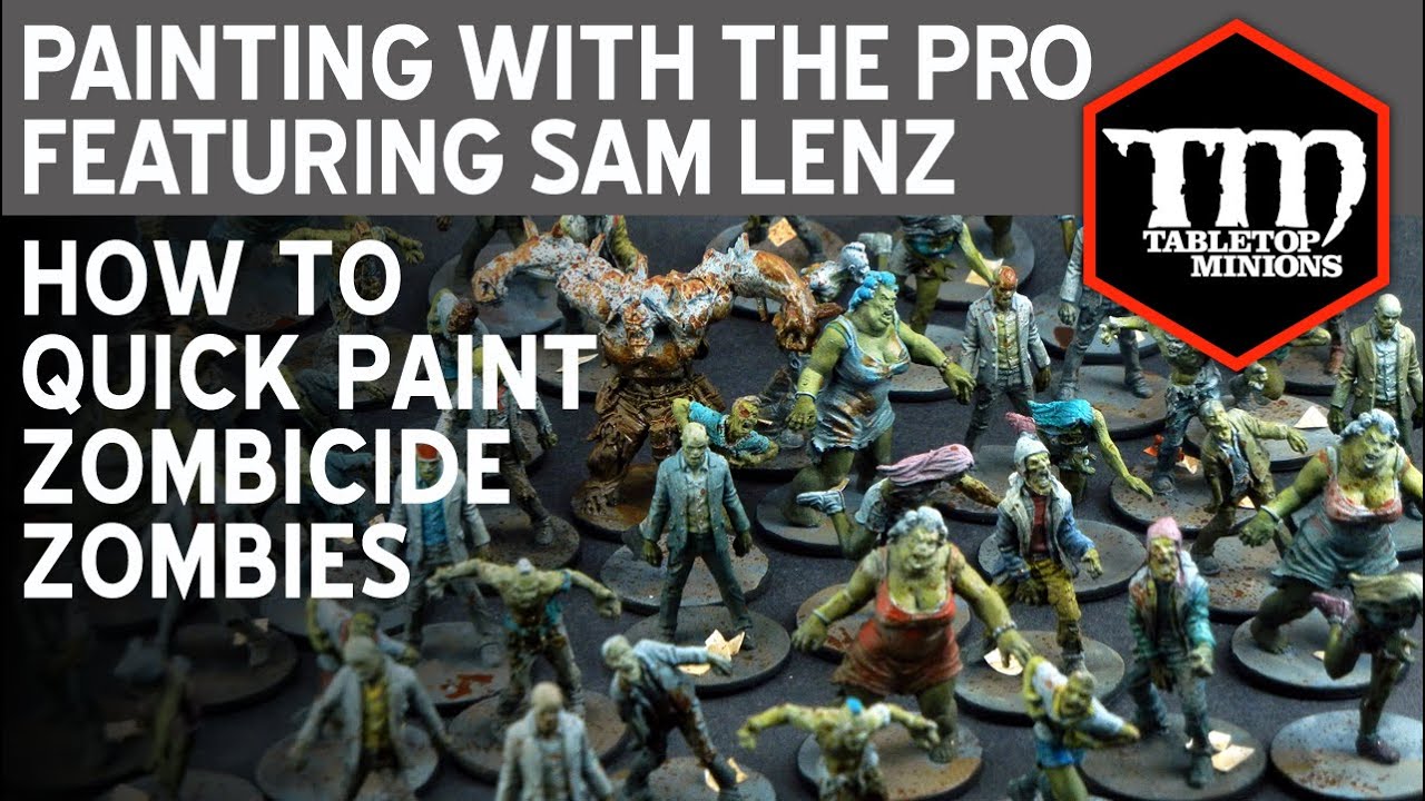 Painting With the Pro: How to Quick Paint Zombicide Zombies