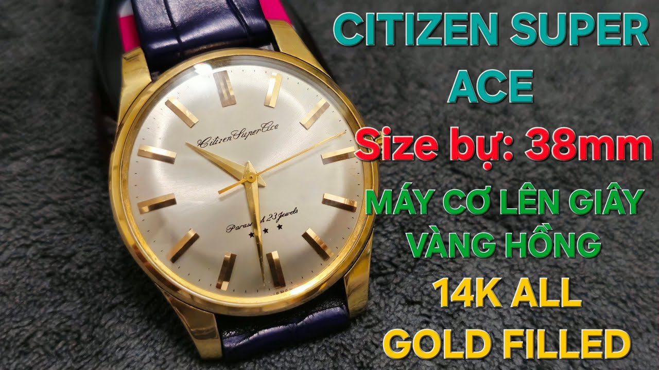 CITIZEN SUPER ACE: SIZE BỰ 38mm TRÊN DÒNG VINTAGE CẬN NOS CỰC ĐẸP GIAO LƯU AE CHƠI TẾT Ạ 