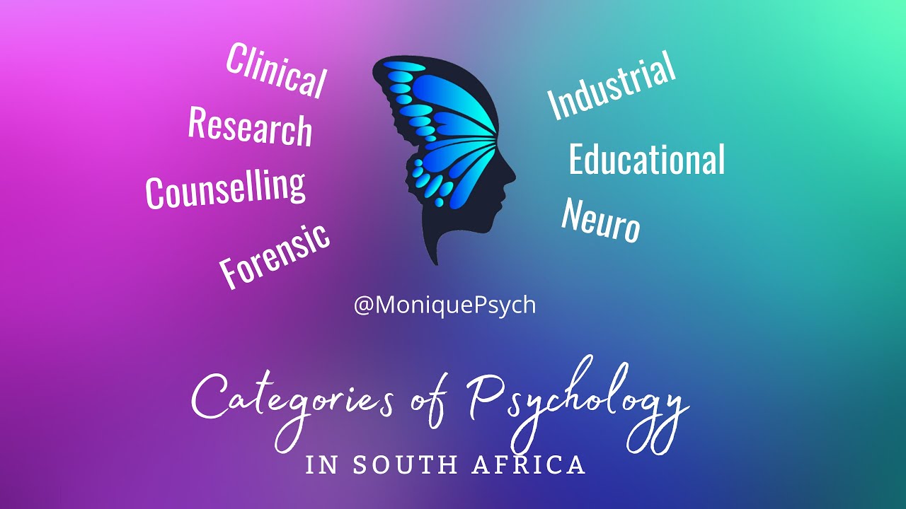 Categories of psychology in South Africa