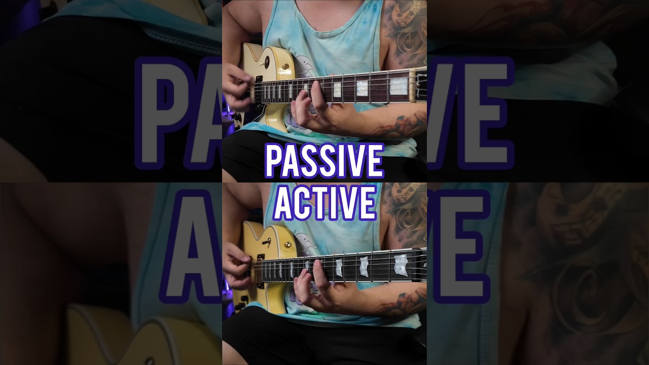 Metal riff comparison🤘- Passive Vs. Active Pickups 2 