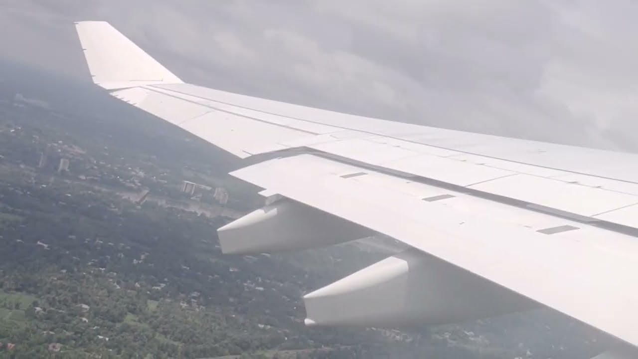 kochi airport take-off kerala flight take-off #flightview #takeoff #kochi #kerala #saudia