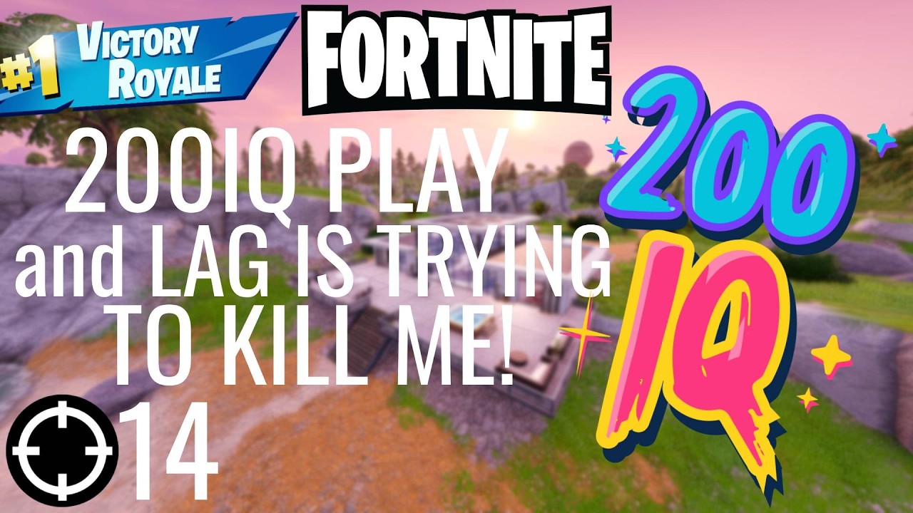 Playing Fortnite Solo 200IQ PLAY and LAG IS TRYING TO KILL ME!