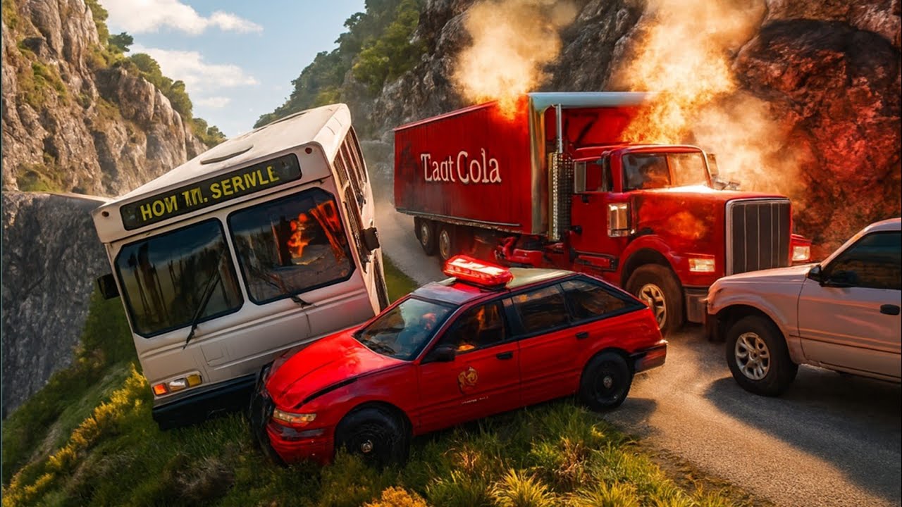 Cars vs Deadliest Cliff Roads #1 - BeamNG DRIVE | Beamng World123