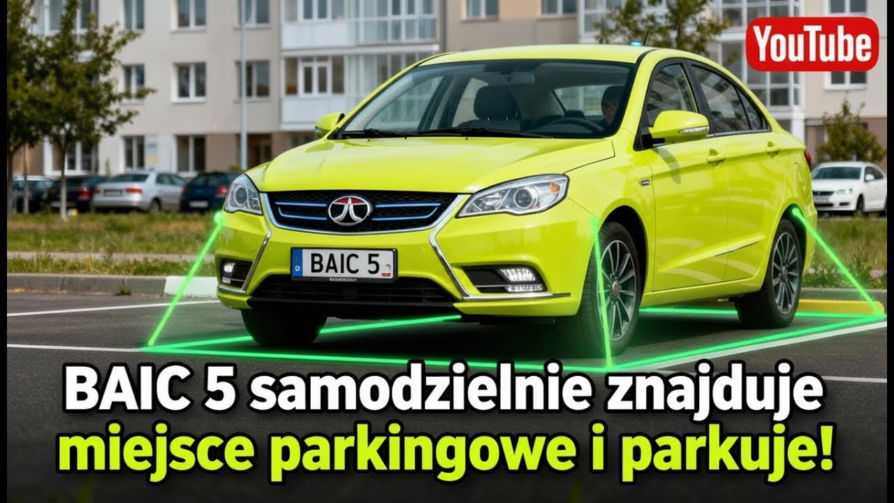 BAIC 5 samodzielnie znajduje miejsce parkingowe i parkuje