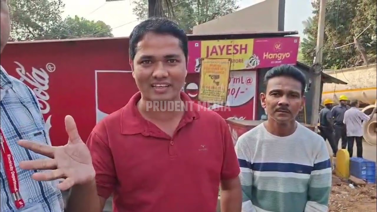 #TragicIncident : Worker Killed As Electricity Pole Falls At Madkai