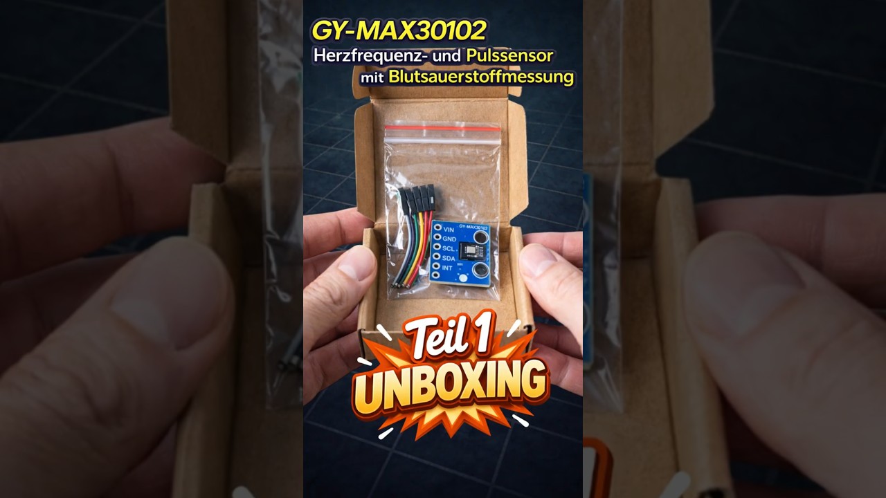 GY-MAX30102 Herzfrequenz- und Pulssensor mit Blutsauerstoffmessung  #sensor #health #coding