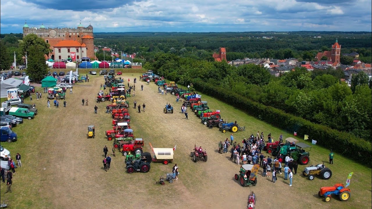 Retro Traktor 2024 z drona, Golub-Dobrzyń (dostępna jakość 4K)