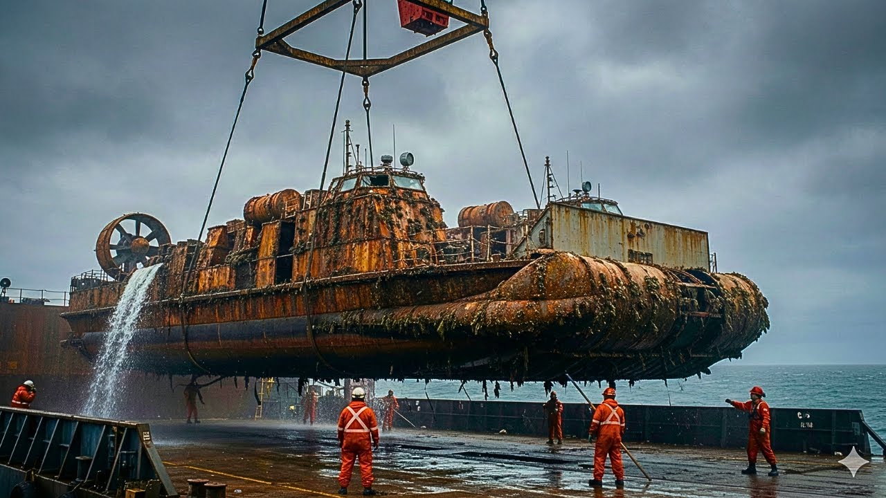 Pulled From Ocean! IMPOSSIBLE? Military LCAC Hovercraft | ASMR Full Restoration