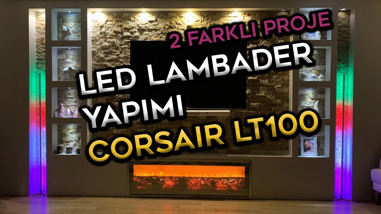 LED LAMBADER YAPTIK ( SESE DUYARLI ) KÖŞE LED - DİKEY LED 2 FARKLI BOY VE ÖZELLİK ÇOK UCUZA YAPTIK