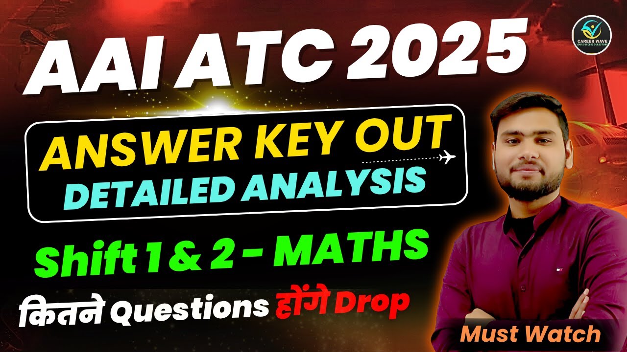 AAI ATC 2025 Maths Official Questions Solved 🔥Set-Wise Analysis + Concepts Explained #aaiatc2025