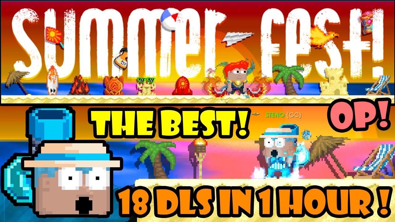 ULTIMATE BEST SUMMERFEST PROFIT!! 🧨 18 DLS IN 1 HOUR! | GrowTopia Profit 2023