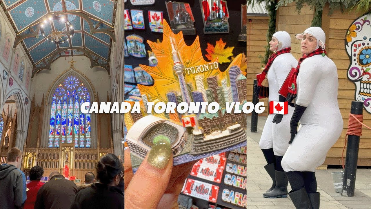 🇨🇦 vlog. 릴스 유명인 만났어요! l 세인트 로렌스마켓 l 캐나다 기념품 고르기 l 주일 미사