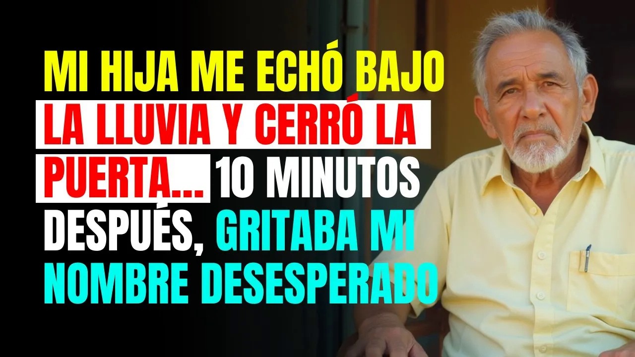 Mi HIJA me echó bajo la LLUVIA y cerró la puerta… 10 minutos después, gritaba mi nombre DESESPE