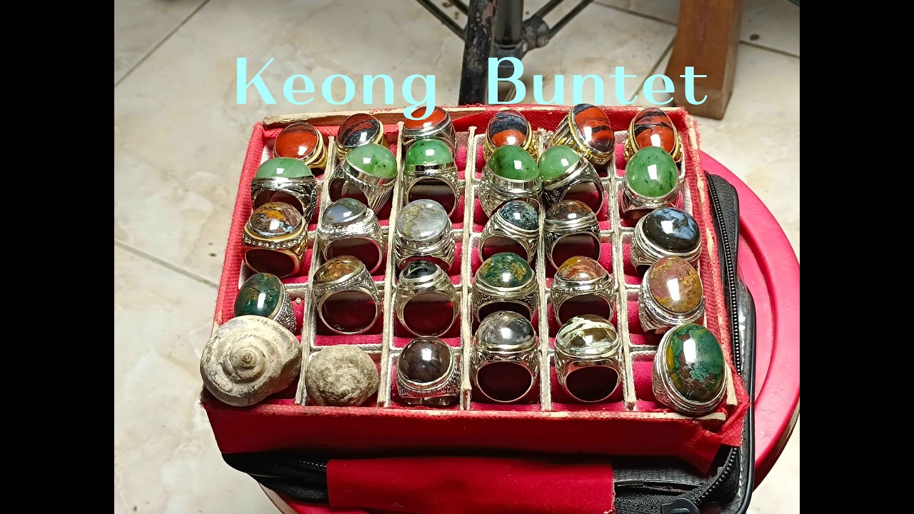 Keong Buntet Giok Naprit Kristal dan Badar besi #604
