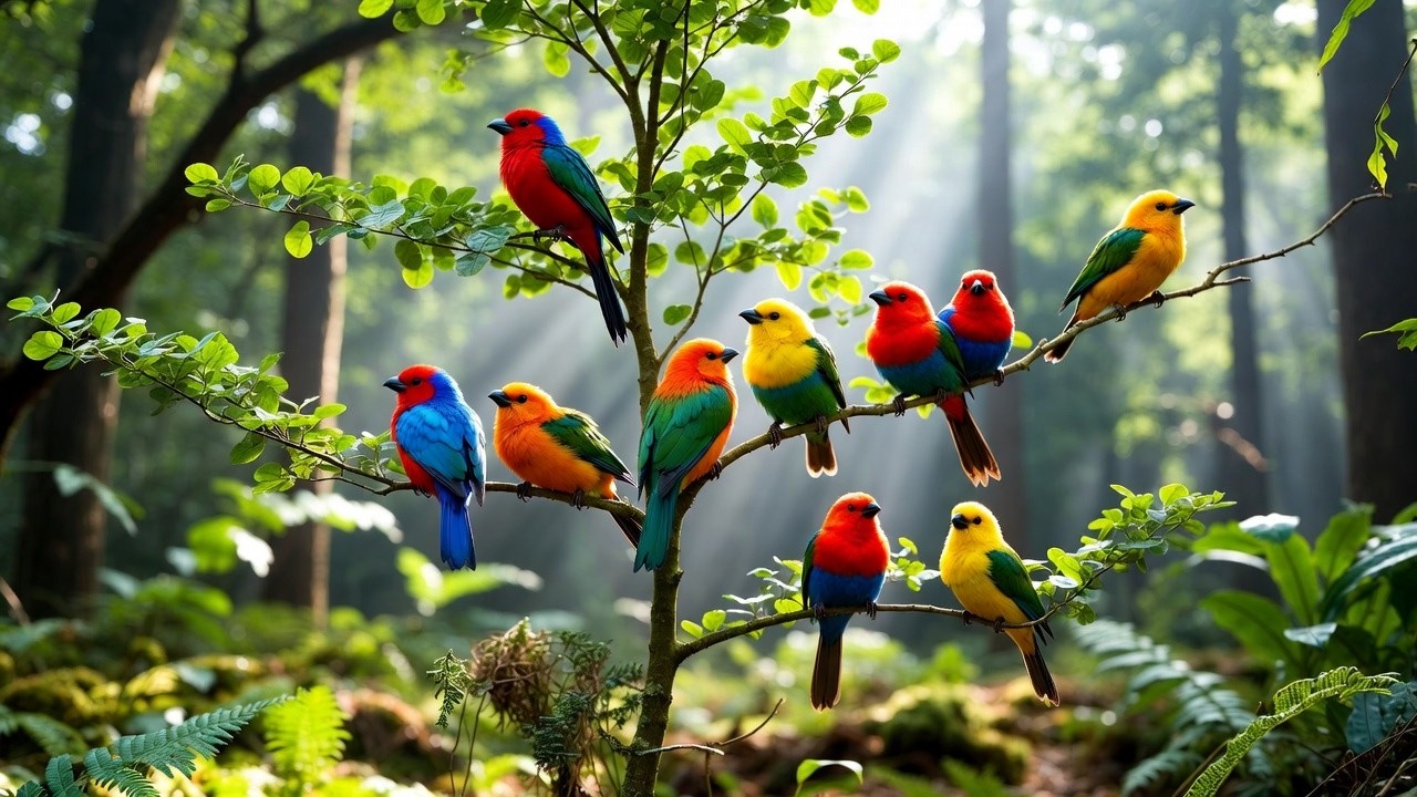 🌸 Gentle Bird Chirping with Relaxing Piano | Soothing Nature Music for Rest & Meditation