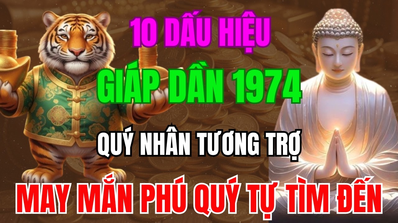 10 Dấu Hiệu GIÁP DẦN 1974 Được Trời Thương Phật Độ, Quý Nhân Tương Trợ, May mắn Phú Quý Tự Tìm Đến